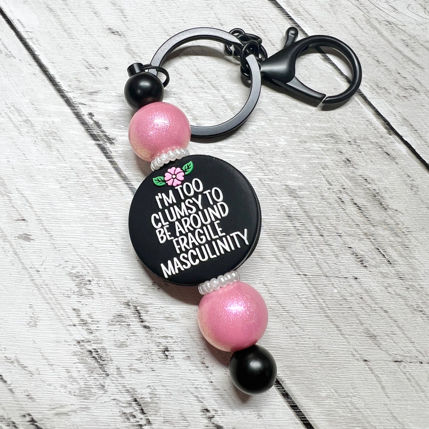 Too Clumsy Black Keychain Bar